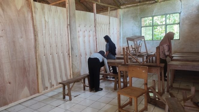 KBM SDN Pasir Sedang 2 Tak Terganggu Aktivitas Pembangunan Tol Serpan Lagi. Masyarakat : Terimakasih Ada Calon Pemimpin Yang Peduli