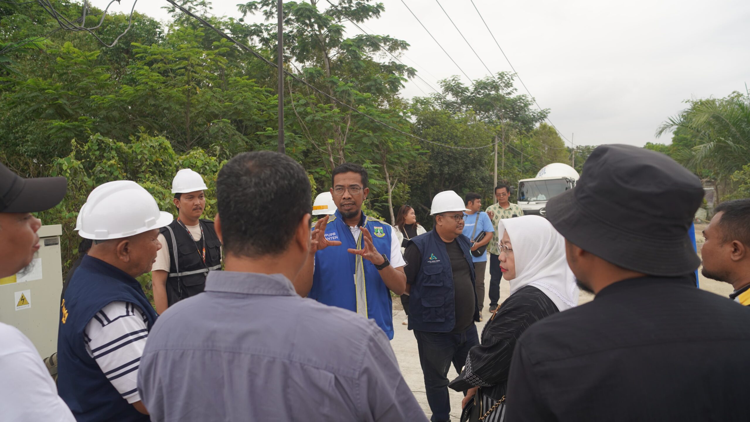 Monitoring 2 Proyek Jalan di Lebak Selatan